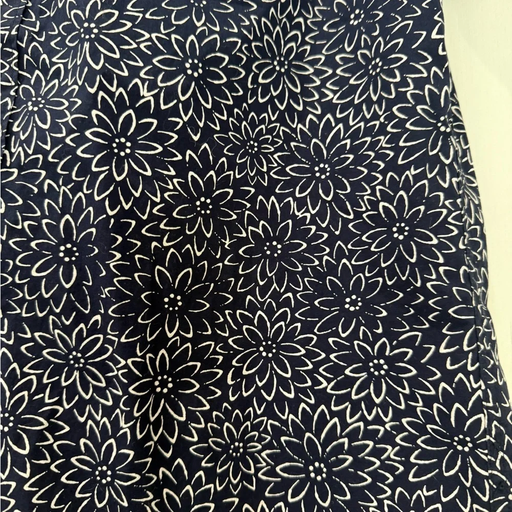 J. Crew Navy and White‎ Floral Men's Shirt